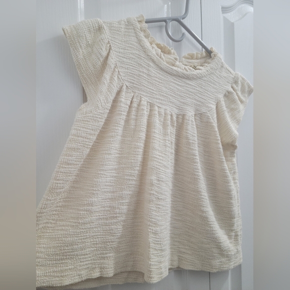 Madewell Textural Knit Ruffle-Neck Top - Picture 8 of 11
